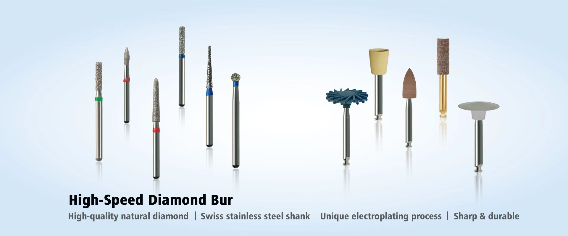 qualidade Clínica Odontológica-Diamond Burs (FG) Fábrica